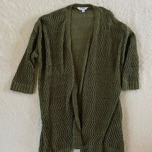 Olive Green Cardigan